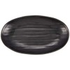 MIN Melamine Wear Black Oval Plate, Large M11-135