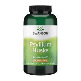 Swanson Psyllium Husk Dietary Fiber Supplement 610 mg 300 Capsules