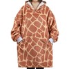 Huglanket Giraffe Gifts for Giraffe Lovers, Wearable Flannel Giraffe Blanket