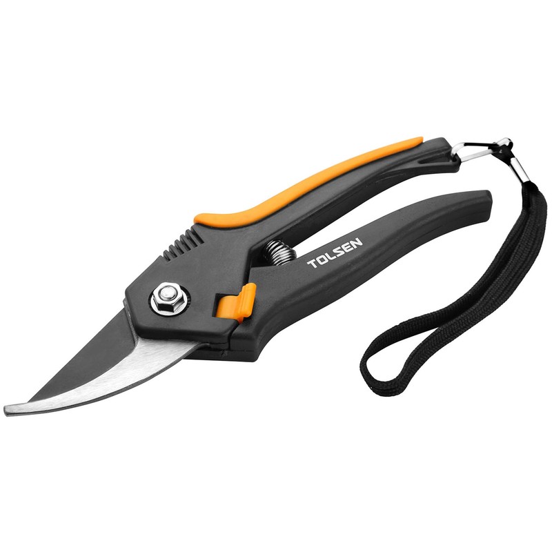 Tolsen Pruning Shears - Bypass Pattern Secateurs 8" Hand Pruner