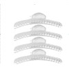 GLAMSA WAVE 4 CLIPS SILVER HAIRDRESSING CLIPS CLAMPS HAIR STYLING