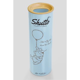 Nishiki Kasei Winnie the Pooh Slim Tissue Bottle 3.0 x 3.0 x 9.4 inches (7.6 x 7.6 x 23.8 cm), Light Blue (LB x L-bal)