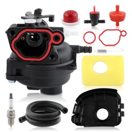 799583 Carburetor Kits Replace 593261 595656 591979 591160 for 300E 450E 500E 550EX 08P502 8P502 09P602 9P602 Series Engines with 799579 Air Filter and Cover, Fuel Line Filter Sets