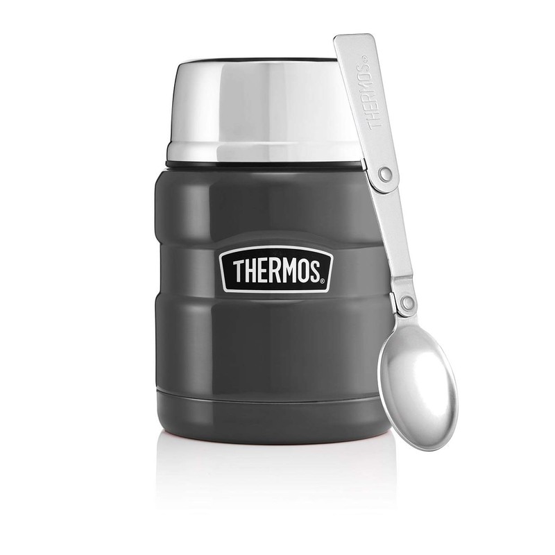 Thermos Stainless King Food Flask, Gun Metal, 470 ml