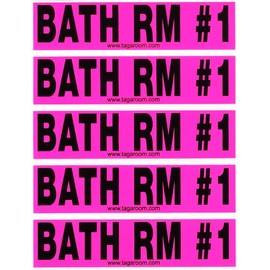 Tag-A-Room Color-Coded Moving Label Stickers (Bathroom 1)