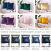 CXTAI 2x Yellow Velvet Cushion Covers Decorative Square Autumn Throw