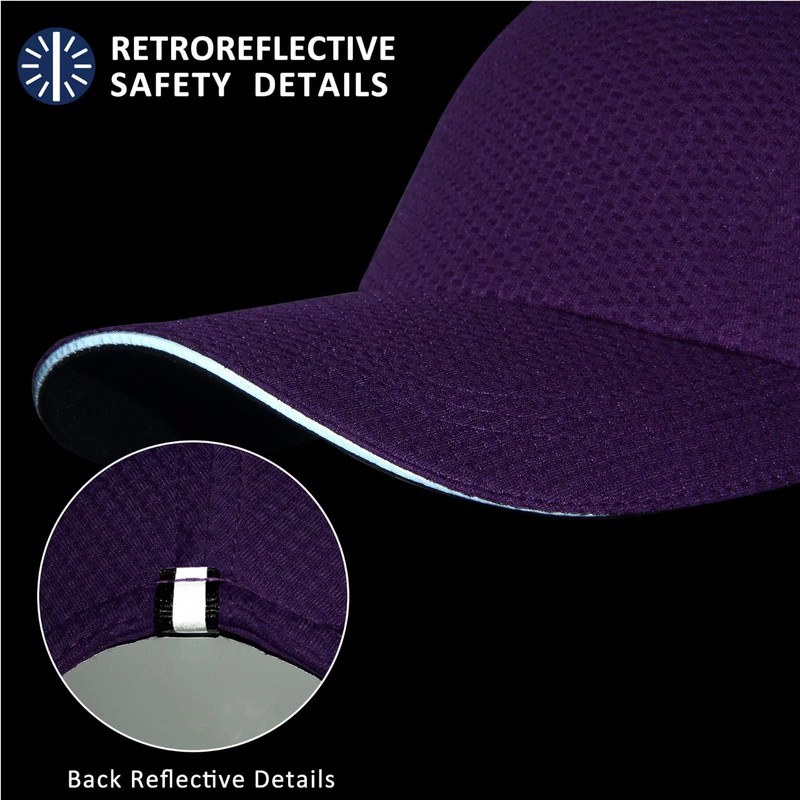 GADIEMKENSD Gorra de malla para mujer, excelente ventilación, ligera, reflectante,