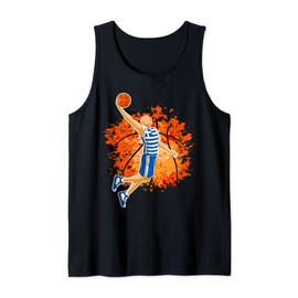 Greece Basketball Fans Jersey Greek National Flag Slam Dunk Tank Top