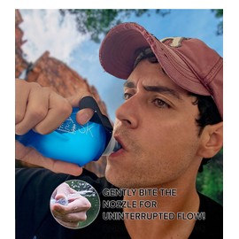 FitFlask Paquete de 2 botellas de agua plegables suaves sin BPA, ideales para correr, senderismo, ciclismo, escalada (500 ml/16.8 oz)