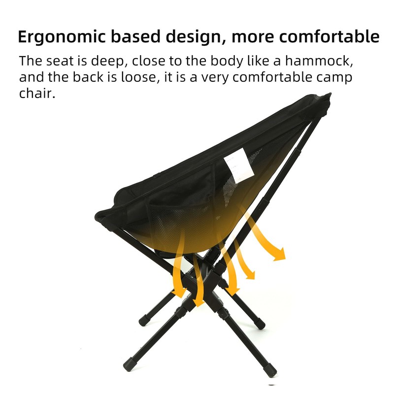 ROCK CLOUD Portable Camping Chair Ultralight Folding Camp Chairs Outdoor