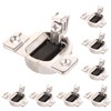 Lyreh 8pcs Cabinet Hinges for Blum, Silver Stainless Steel 1/2