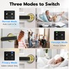 Smart Fingerprint Door Knob Lock with Display Screen, Fingerprint Biometric