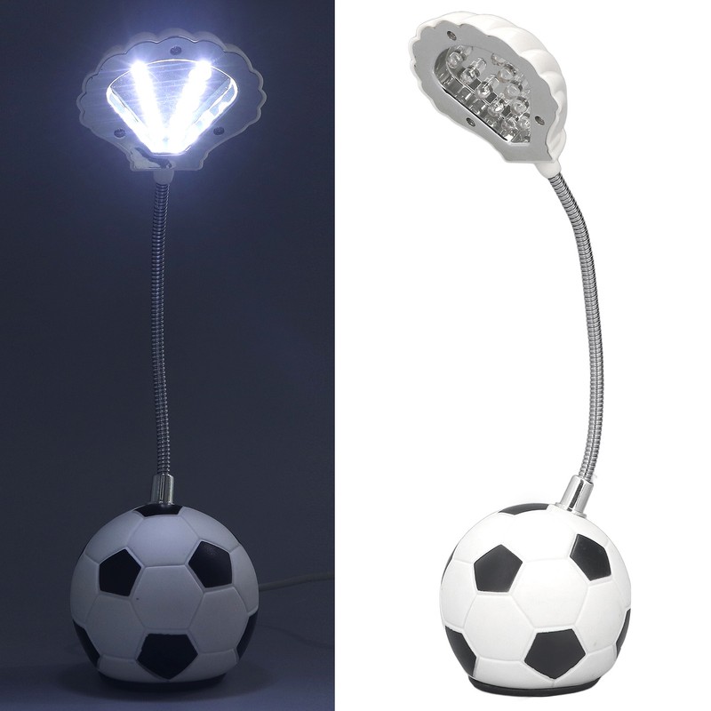 Miniature LED Table Lamp Soccer Desk Lamp Soccer Base Seashell