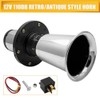 TooToo 12V 110db Car Van Air Horn Klaxon Ahoooogah Sound