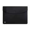 Oxford 5 x A4 Black Plastic Document Wallets
