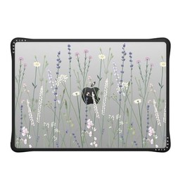 CASETiFY Impact MacBook Pro 14" (M1-M4) Case [Cushioned Impact Corners/Scratch-Resistant/Anti-Slip Grip] - Gigi Garden Florals - Clear Black