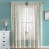 Warm Home Designs Par de Cortinas de Encaje de Punto
