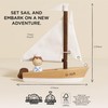 Le Toy Van Wooden Sailing Boat & Captain, Fuel Imagination