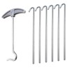 Merriway BH06452 (7 Pcs) Tent Peg Puller & Pegs Contains
