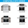 Full Size Griddle Inserts for Weber Summit 600 Series Grills,