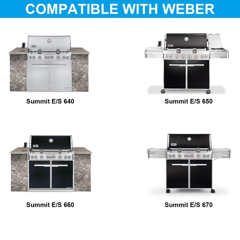 Full Size Griddle Inserts for Weber Summit 600 Series Grills,