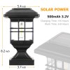 Lffital Solar Post Lights Outdoor Solar Cap Lights Deck Fence