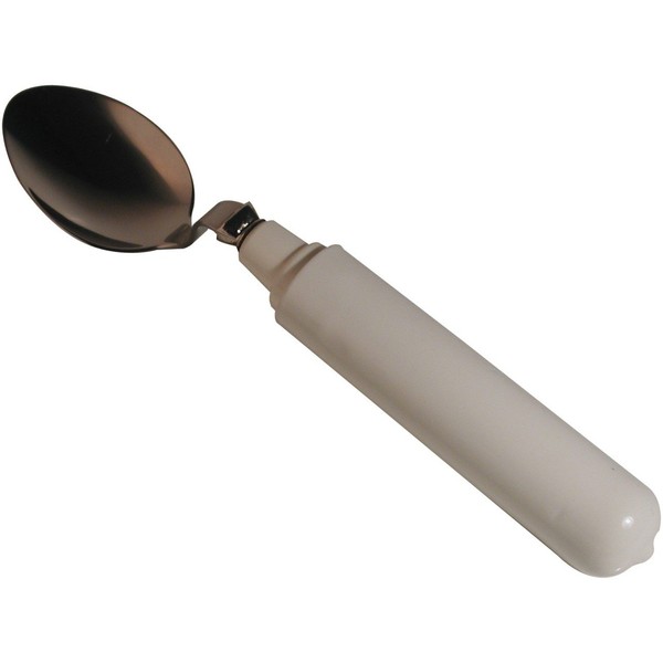 Sammons Preston 40041 Plastic Handle Swivel Soup Spoon, Adaptive Utensils, 6.5" Long