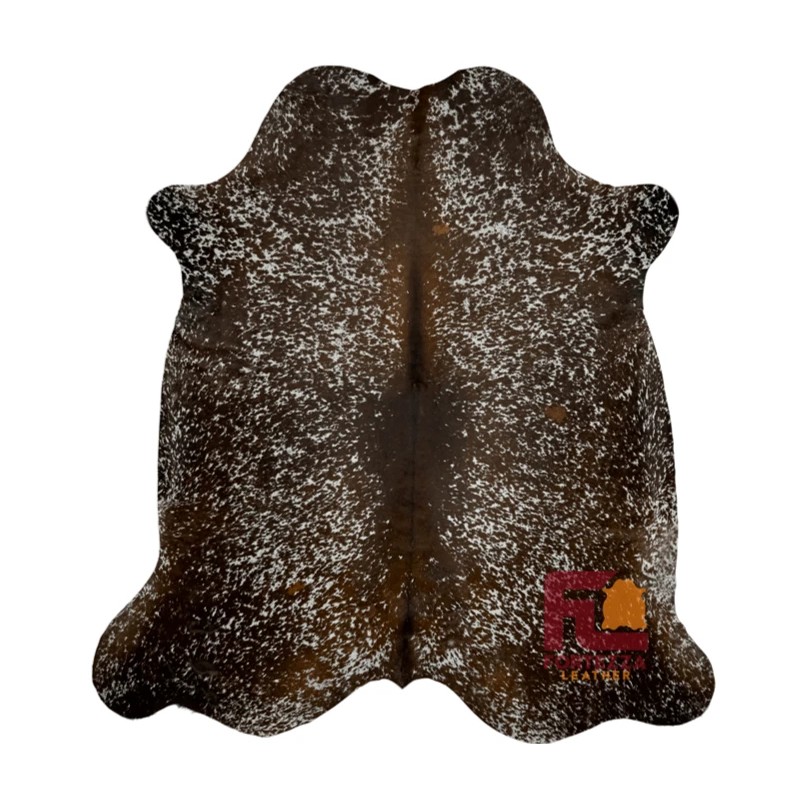 Fortezzaoutlet Cowhide Rug Brown Speckled | Premium Quality | Large