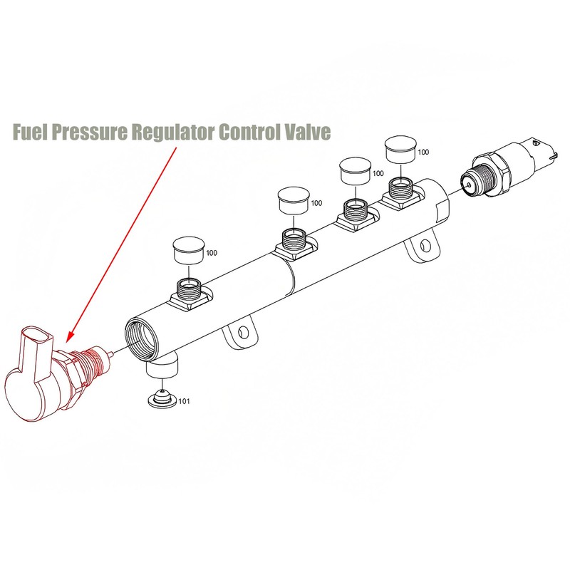 0281006246 Fuel Pressure Regulator Control Valve 13538508158 8508157 Compatible with