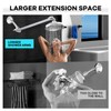 Hoozivt Stainless Steel Adjustable Shower Extension Arm, 12 In, Chrome