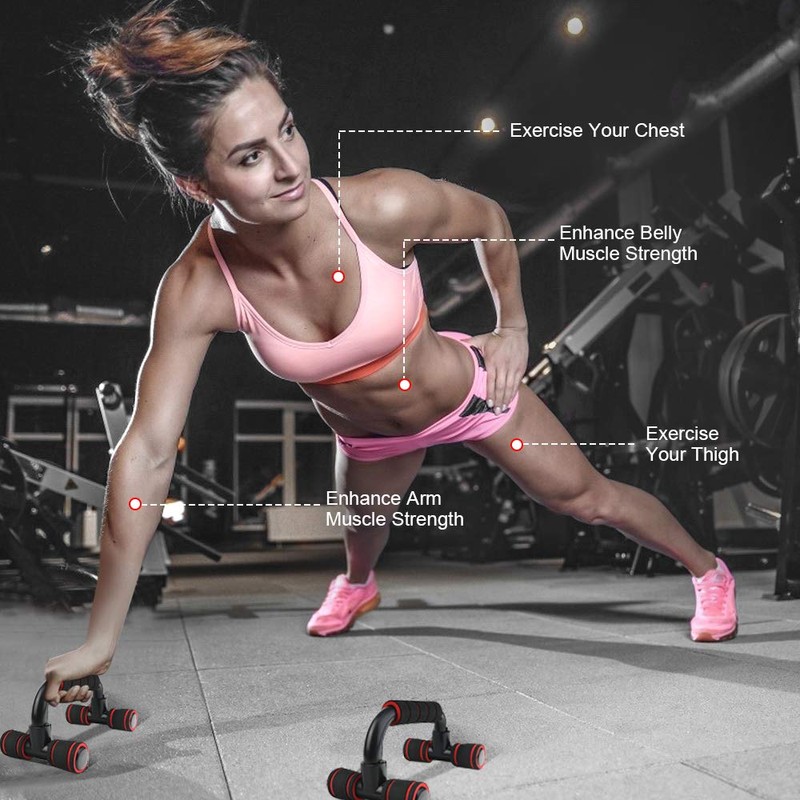 flintronic Push Up Bars, Push Up Bars, Strength Training, Padded