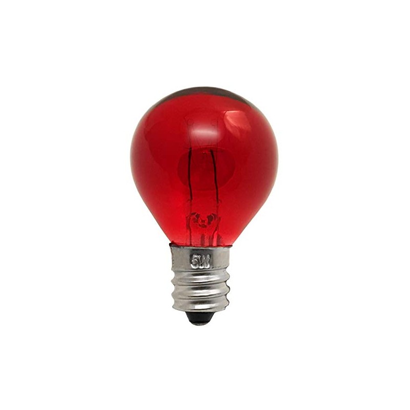 CEC Industries #5G9 1/2/120V/TR (Red) Bulb 120 V, 5 W,
