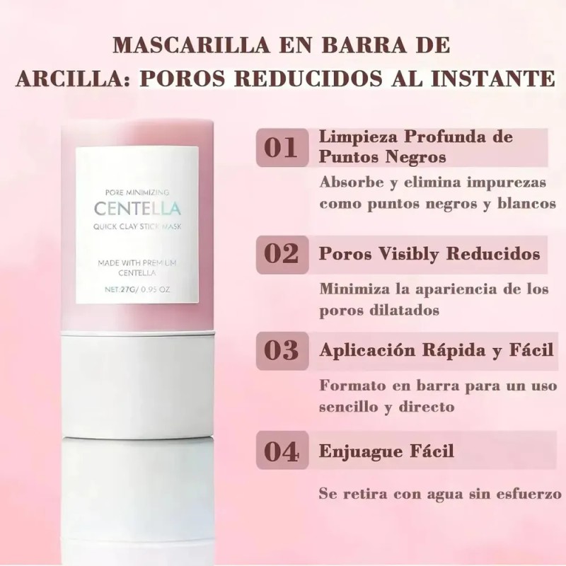 Barra De Arcilla Centella, Mascarilla Limpiadora 27g