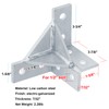 heneng 2 Pcs Wing Shaped Fittings for 1-5/8" Strut Channel,