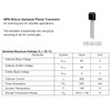 HeyNana NPN 2N2222 Transistor 600mA 40V TO-92 Pack of 50