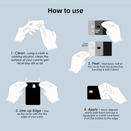 Sticker Workshop Credit Debit Card ebt Card Sticker Coating for Protection and Personalization Style Special Bubble Free Adhesion Scratch Resistant Surface Waterproof uv Printed Long-Lasting