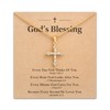 HGDEER Gold Cross Necklace for Women Girls, Christian Catholic Faith