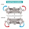 SKOWLL RV Shower Faucet, 4" Wall Mount Outdoor Camper Shower
