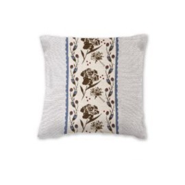 KI Japan 167006 Rocco Cushion Cover Flower GY W 17.7 x H 17.7 inches (45 x 45 cm)