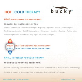 Bucky Therapeutic Travel Hot/Cold Therapy, Body Wrap, Aqua