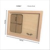 power gift PAPI Wooden Picture Frame with 3D Cut-Out –