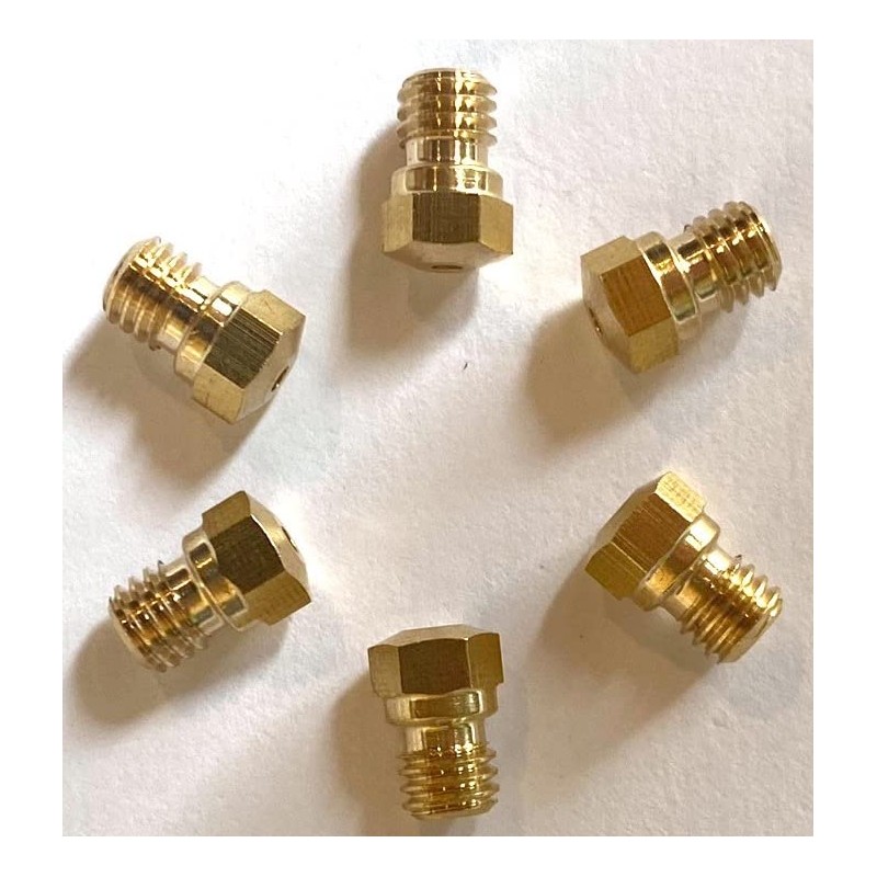 6 Pack M5 x 0.80 LPG Jets Nozzles Injectors