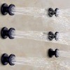 HOMEDEC 2inch Round Brass Shower Spa Massage Body Spray Wall