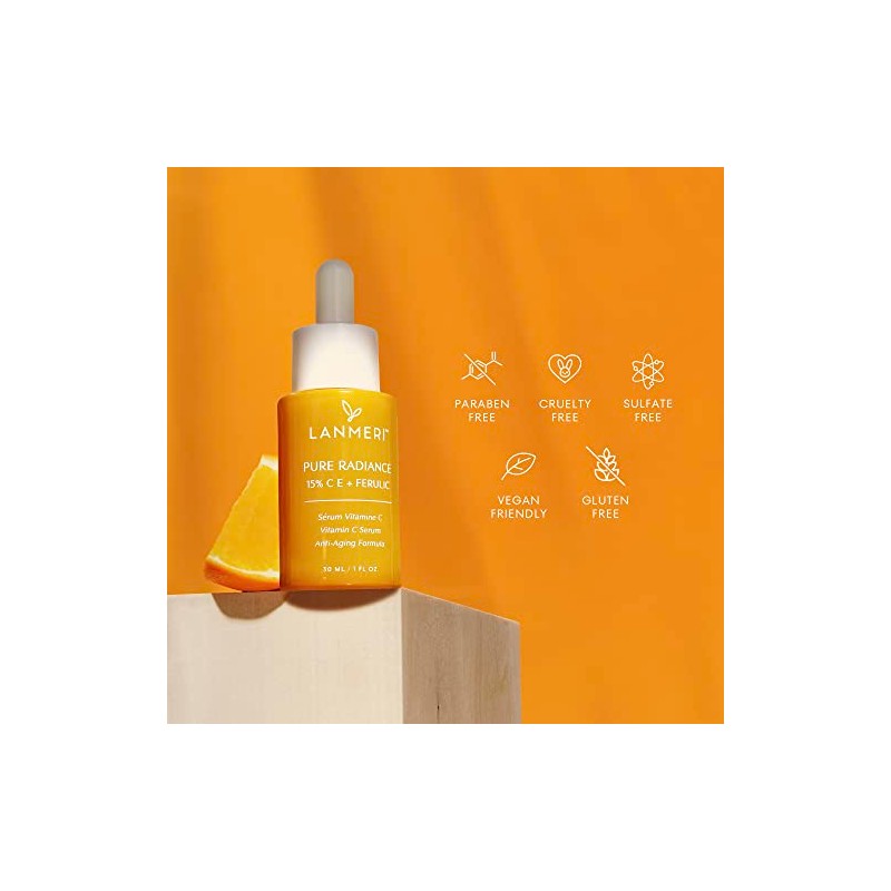 Lanmeri Pure Radiance CE Ferulic Vitamin C Serum for Face