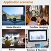 Generic Mini LED Projector Portable 1920x1080 Resolution Large Screen LED