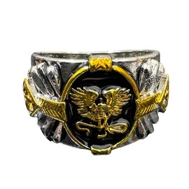 Angel Ring for Men, Angel Wings Rings, Viking Buffalo Ring, Angel Sword Shield Ring, Spirit of The Warrior Ring, Angel Amulet Ring, Punk Wing Angel Jewelry Gift for Men mens (8)