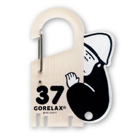 Pine Create Relaxing Rocker Key Style Carabiner, Wood Grain Size: Approx. W 2.2 inches (5.8 cm), H 3.3 inches (8.5 cm), 24P45236, wood grain
