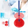 98 Holes Pipette Racks Red Pipette Stand Holder Rack Laboratory