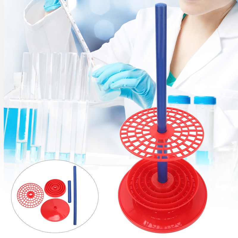 98 Holes Pipette Racks Red Pipette Stand Holder Rack Laboratory