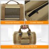 Adiwo Tool Roll Bag, Tool Roll Pouch with 4 Zip
